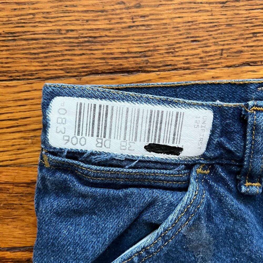 Vintage BIG BEN by Wrangler Jeans Mens 38x31 Heavy Blue Denim Pant USA Made - Picture 3 of 15